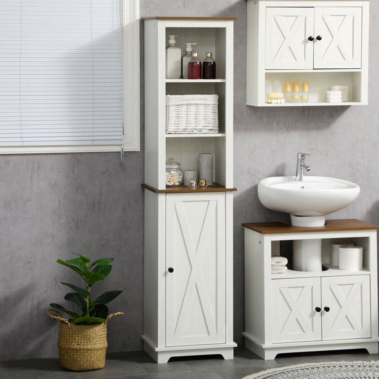 Slimline tall on sale bathroom cabinet